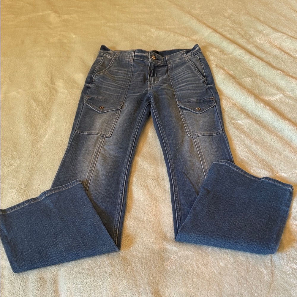 White House Black Market Blue Boot Cut Jeans